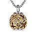 VALYRIA Hollow Diamond Butterfly Beads 'Always in my heart' Cremation Urn Necklace Keepsake Ashes Memorial Pendant,Gold Plated