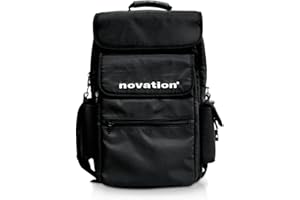 Novation 25 Backpack-Style Soft Carry Case for 25-Key MIDI Controller Keyboards, Black