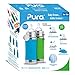 Pura Kiki Infant Baby Bottle Gift Set - BPA-Free, Stainless Steel, Anti-Colic, Silicone Starter Feeding for Breastmilk & Formula - Aqua & Green, 3-18 Months