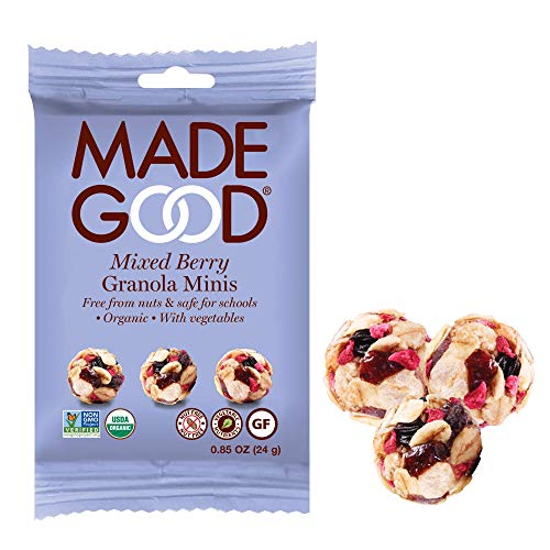 image for MadeGood Mixed Berry Granola Minis, 6 Boxes (0.85 oz, 24 ct); Organic,