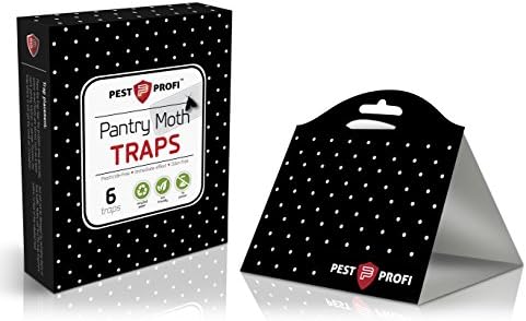 PestProfi Pantry Moth Traps (Pack of 6) | with Pheromone Attractant | 100% Safe | Non-toxic | Poison and Insecticide Free