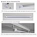 BHCLIGHT USB Powered Portable Dimmable（Max 600lm,14inch,White,48 led） 5V 5W light 3 Color Temperature For Under Counter/ Kitchen/Bookcase/Closet/Cabinet/Showcase/Work Table/Storage Shelf Lighting