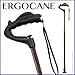 As Seen ON TV Ergocane by Ergoactives. Fully-Adjustable Ergonomic Cane (Dark Wood)
