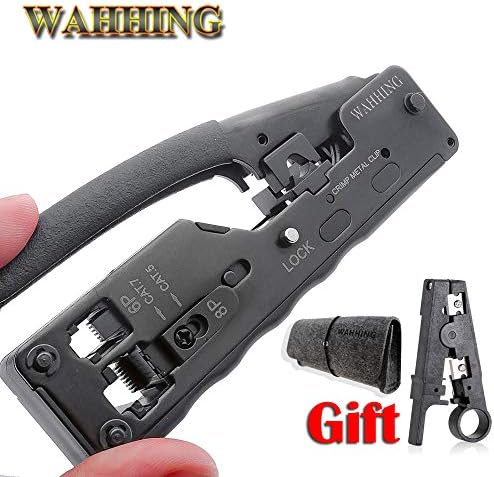 RJ45 Tool Network Crimper Crimping Tools for Cat7 Cat6 Cat5e Cat5 STP Plugs RJ45 Connector Cables Multifunctio Crimp Metal Clip