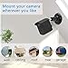 Wyze Cam Wall Mount Bracket, 360 Degree Protective Adjustable Mount with Cover Case for Wyze Cam V2 V1 Indoor Outdoor Use (3 Pack - Black)