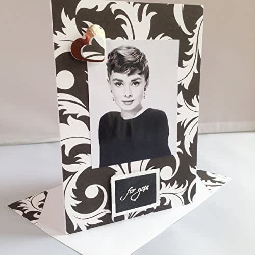 Amazon.com: AUDREY HEPBURN Valentine's Birthday Anniversary card ...