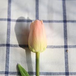 WAQIA 30 pcs Real-Touch Artificial Tulip Flowers