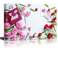 Canvas Wall Art Mother's Day Theme Canvas Prints Home Artwork Decoration for Living Room Bedroom - 12x18 inches