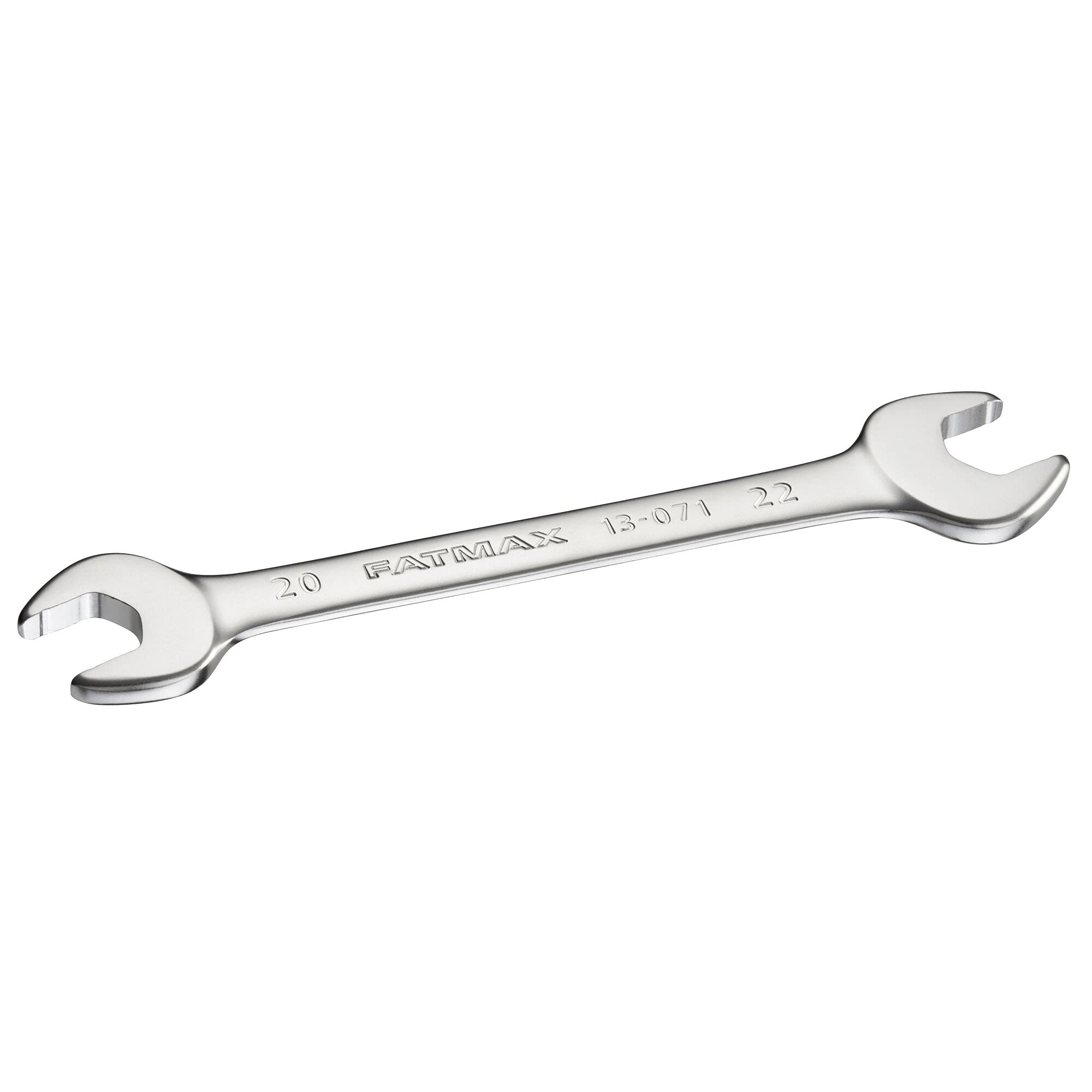 Stanley FatMax FMMT13071-0 Double Open-Ended Spanner 20 x 22 mm 15 Degree Offset with Non-Slip Profile for Improved Screw Contact Steel