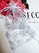 Christmas Snowflake Organza Gift Bags,100PCS 7 cm X 9 cm White Organza Jewelry Pouches Perfect for Party Favor