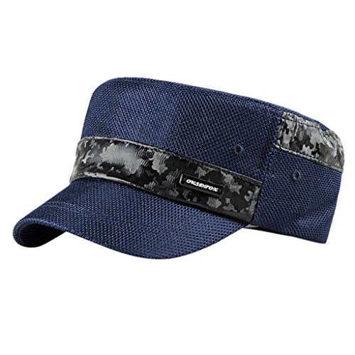 Excursion Sports Flat Top Cadet Caps, Adjustable Corps Vintage Baseball Cap Dad Hat Adjustable Comfy Polo Golf Cap Trucker Cap Fashion Curved Visor Hat