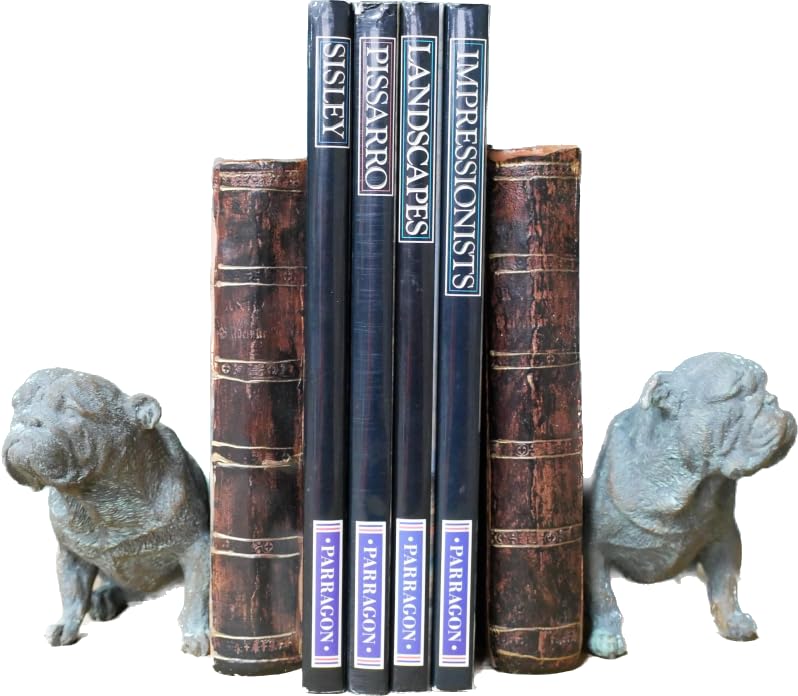 Pair of Bookends | British Bulldogs | Resin Shelf Tidies