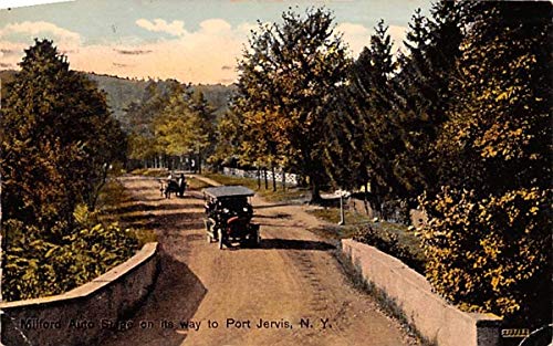 Milford Auto Stage Port Jervis New York Postcard At Amazon S