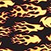 Duck Brand 1407669 Printed Duct Tape, Hot Rod Flames, 1.88 Inches x 10 Yards, Single Roll