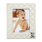 Baby Photo Frame Teddy Plaid Beige 5x7
