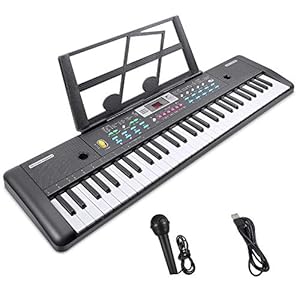 Tastatur Klavier Digital Piano 61 Schlüssel Digital Keyboard Elektronische Klaviertastatur Einsteiger Tragbarer…