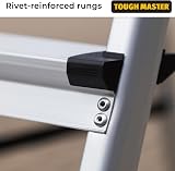 TOUGH MASTER 5 Step Aluminium Folding Ladder EN131 Anti Slip Handrail 150kg view 4