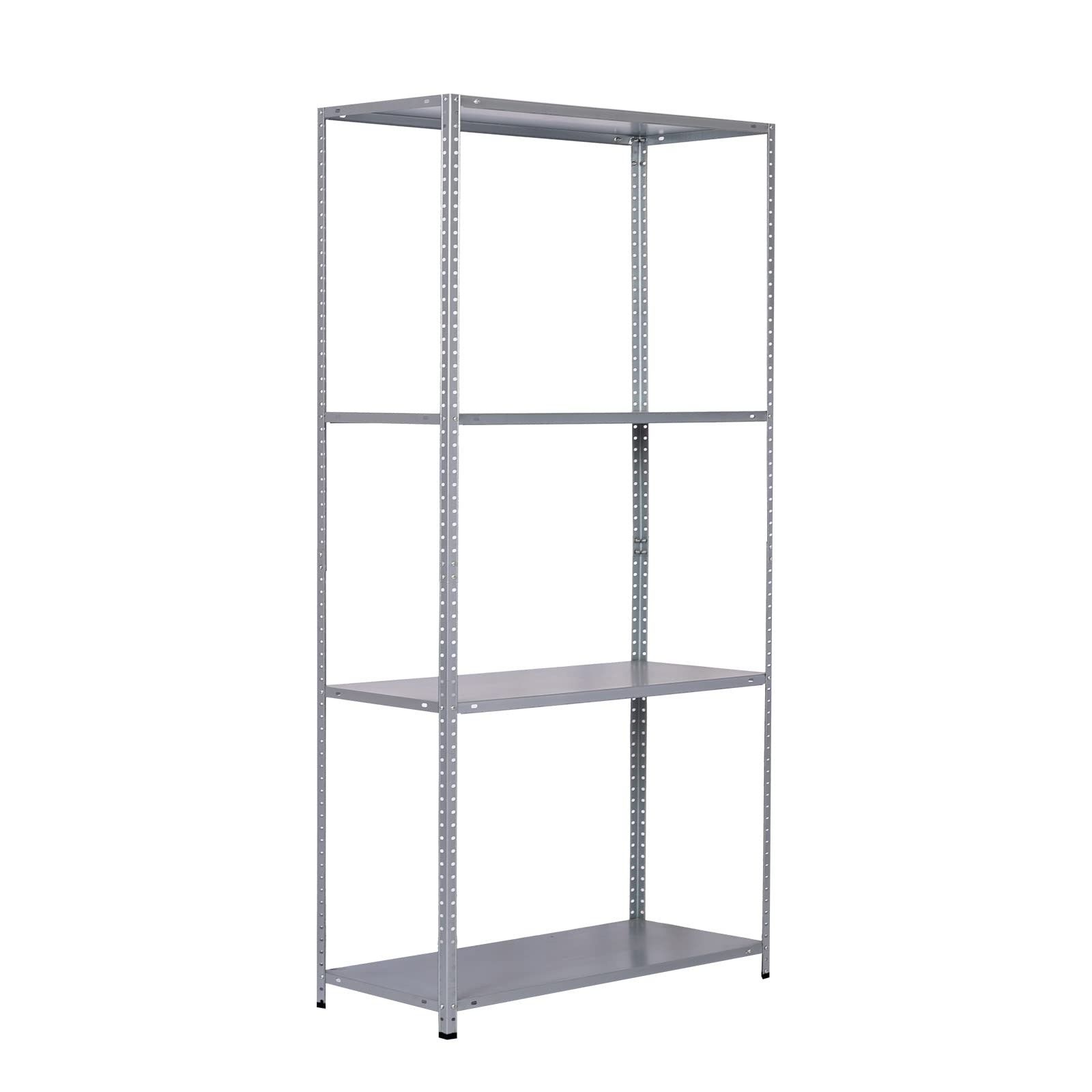 CATTERHOUSE Nils Solid Galvanised Metal Shelving 137-70 x 30 x 137 cm Storage Shelf with 4 Shelves in Galvanised Steel Supports up to 200 kg