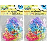 Spongebob Squarepants Nickelodeon Shape Silicone Rubber Bands - 18 Rubber Bandz Bracelets - 6 Shapes and Multiple Colors
