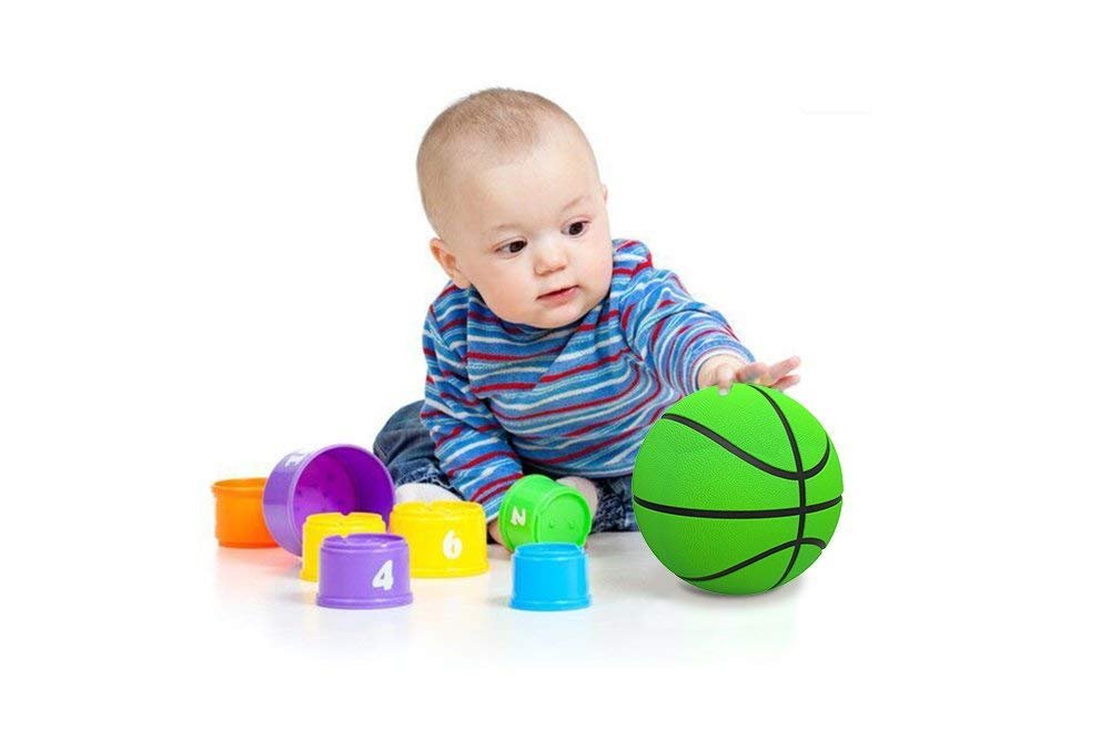 Mini Basketball for Kids,HUNFS 5 Inch Small Basketball (Soft and Bouncy +Bright Color+Environmental Protection Material)