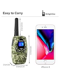 WisHouse FRS GMRS Walkie Talkies para adultos - UHF CB Radio de 2 vías Jamón de largo alcance FCC Walky Talky CTCSS DCS Walki Talki Largo Alcance - Micrófono PTT Woki Toki 22 canales para viajes Camping Camping Crucero