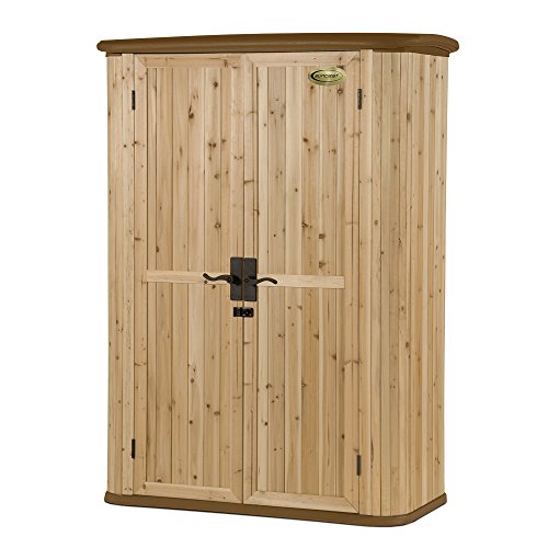 amazon.com : suncast wood/resin vertical shed : storage