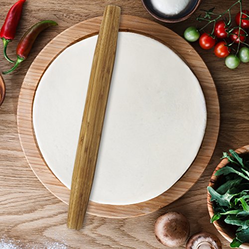 Helen Chen's Asian Kitchen Caramelized Bamboo Rolling Pin, 18-inch