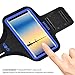 SOSONS Armband for Samsung Galaxy Note 8/9/10/20+,Galaxy S22/S21/S10/S9/S8+, Water Resistant Sports Gym Armband Case for Samsung Galaxy Note/S/A/F Series,with Card Pockets and Key Slot(Blue)