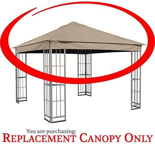 Amazon Com The Outdoor Patio Store Replacement Canopy For Garden Treasures 10 X10 Canopy For S J 109dn In Taupe Garden Outdoor