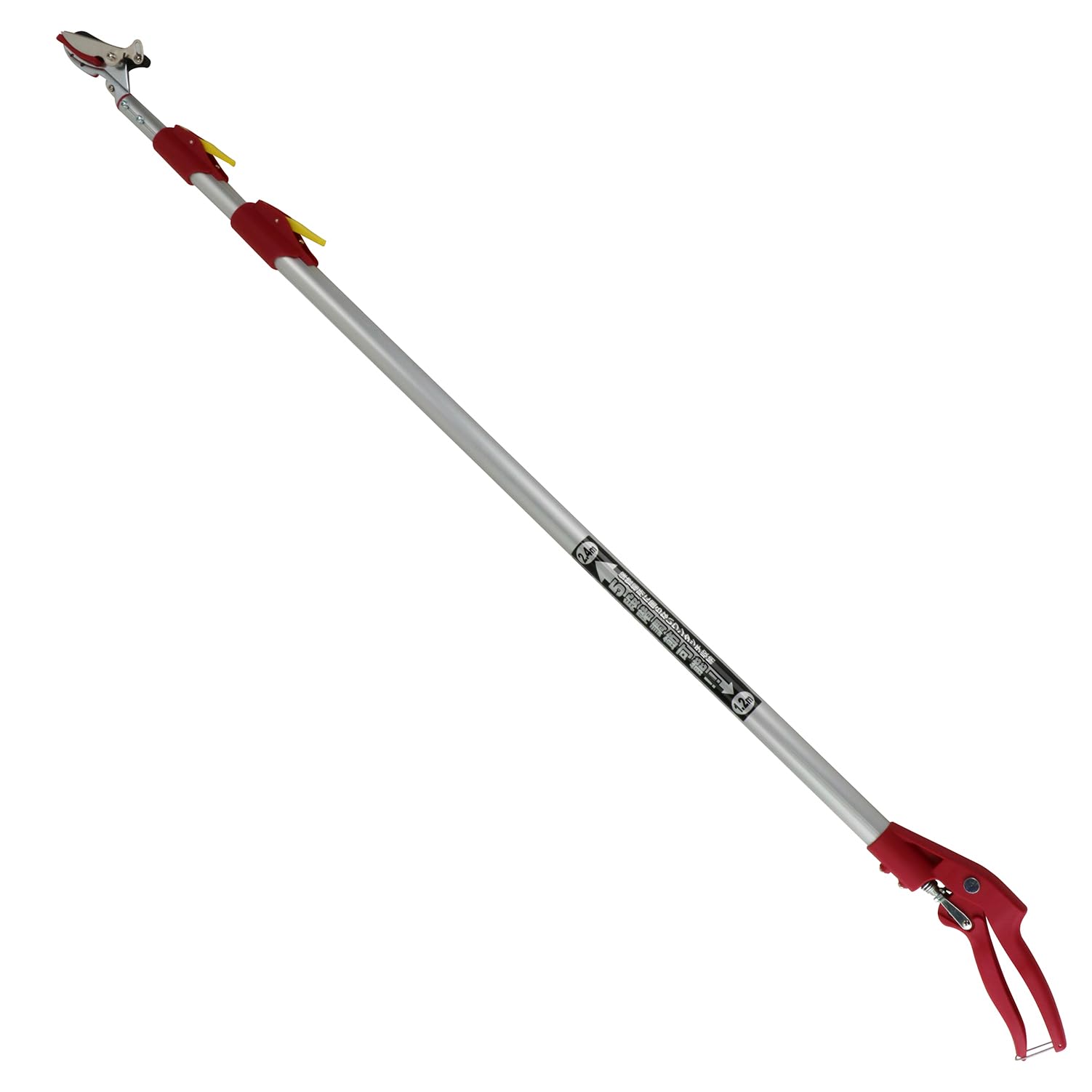千吉 軽量三段伸縮高枝切鋏 1150~2400mm SGLP-15 レッド/シルバー商品画像
