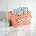InterDesign Storage Organizer Basket, for Bathroom, Health and Beauty Products - Small, Coral