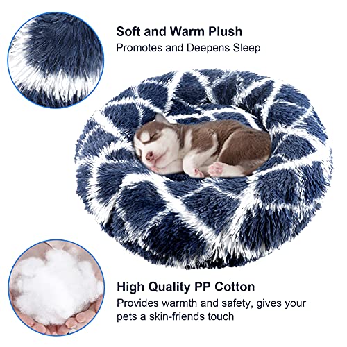 FOYOPET Calming Cat Bed for Indoor Cats, 23.6\