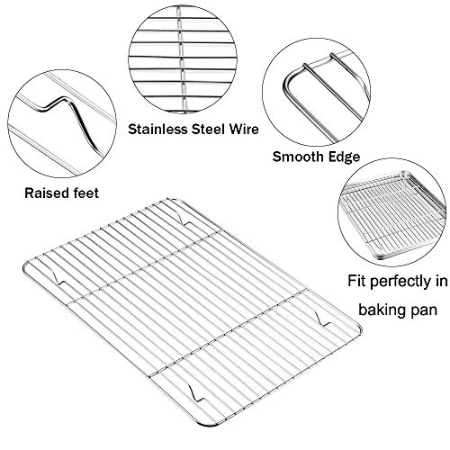 TeamFar Baking Rack, Cooling Roasting Rack Stainless Steel for Baking