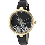 kate spade new york Women's 'Holland' Quartz Stainless Steel and Leather Casual Watch, Color:Black (Model: KSW1234)