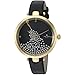 kate spade new york Women's 'Holland' Quartz Stainless Steel and Leather Casual Watch, Color:Black (Model: KSW1234)