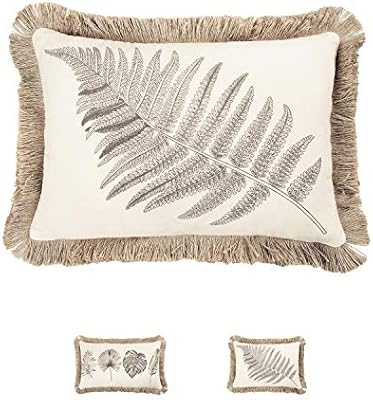 Hahadidi Decorative Throw Pillow Covers Flower Crewel Embroidery