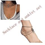 Susenstone®Womens Beach Barefoot Sandal Foot Turquoise Jewelry Anklet Chain Tassel