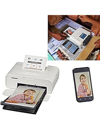 Canon Selphy CP1200 Wireless Color Photo Printer + Canon KP 108IN Color Tinta Papel Set