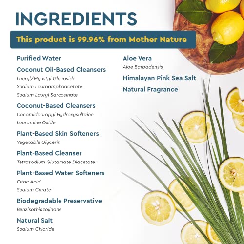 Puracy Natural Dish Soap Refill, SkinSoftening PlantBased Liquid Dishwashing Detergent Soap