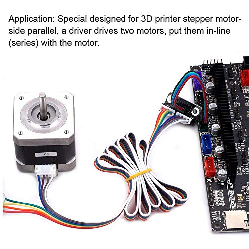 Aokin 3D Printer Parts and Accessories, 2pcs 3D Printer Stepper Motor Parallel Module with 100mm Cables for Double Z Axis Dual Z Stepping Motors Reprap Prusa Lerdge 3D Printer Board