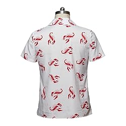 Men's Kramer Seinfeld Lobster Shirt Button-Up White