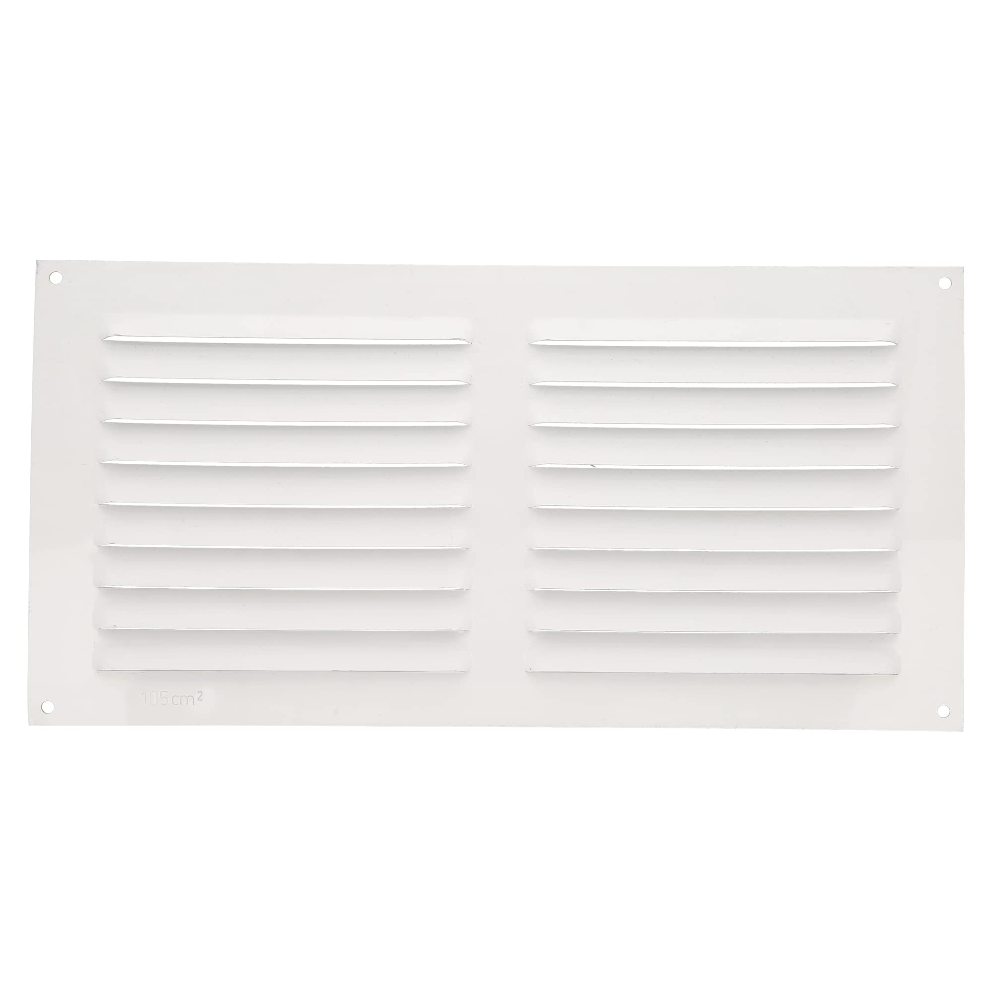 Amig - Rectangular Aluminium Ventilation Grille | Ventilation Grille for Air Outlets | Ideal for Kitchen and Bathroom Ceilings | Dimensions: 150 x 300 mm | Colour: White