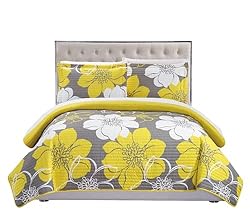 Chic Home Woodside 3 Piece Quilt Set Abstract Large