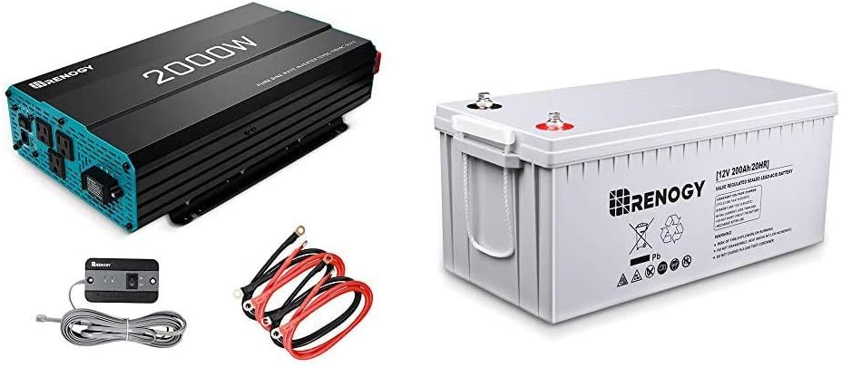 Renogy 700W 12V Pure Sine Wave off GRID Solar Home Use Inverter 700 Watt 12 Volt Battery Power Inverter