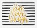 Ambesonne Live Laugh Love Bath Mat, Romantic Design with Hand Drawn Stripes and Calligraphic Text, Plush Bathroom Decor Mat with Non Slip Backing, 29.5" X 17.5", White Yellow