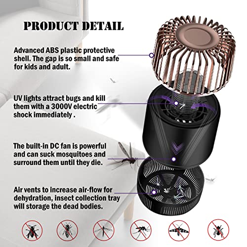 KENW 2022 Upgraded Bug Zapper Indoor, 2 in 1 Mosquito Zapper, Trap