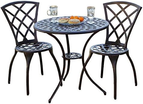 Woven Aluminum Modern Design Patio Furniture Bistro Set