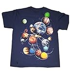 Disney Mickey Mouse Planet Glow Youth Boys Fashion Top T shirt