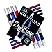 Dry Erase Markers - 15 Piece Set Contains Refillable White Board Markers and Premium No-Fade Ink Refill Cartridges. Assorted Red, Blue, and Black
