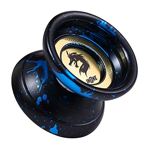 INONE Dragons YOYO Aluminum Alloy Unresponsive Yo-yos Designed for Kids, Yo-Yo Fans, Beginners Gift Glove, 10 Strings, Spare Bearing (Frost) - Thumbnail 7